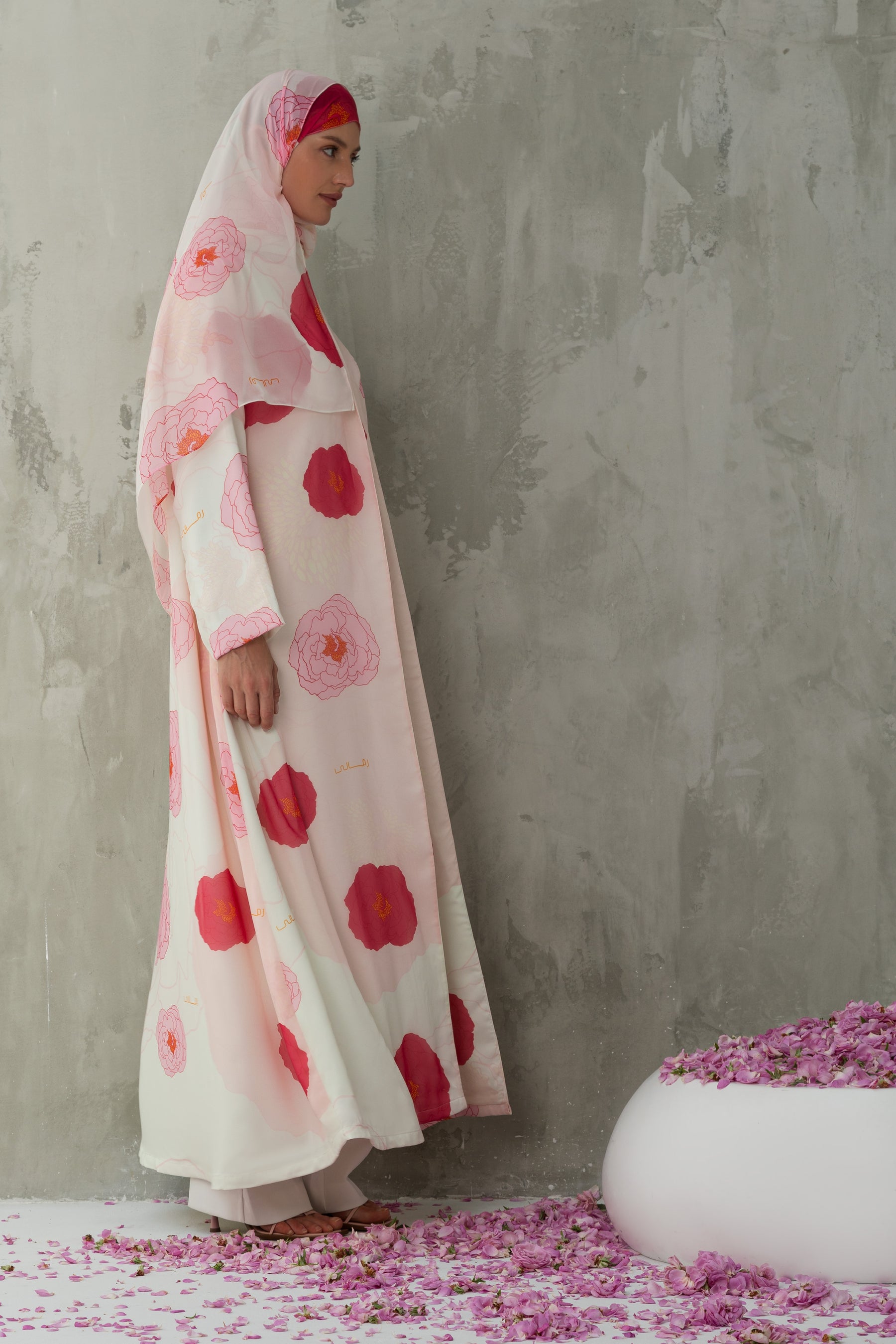 Al-Taif Floral Printed Abaya