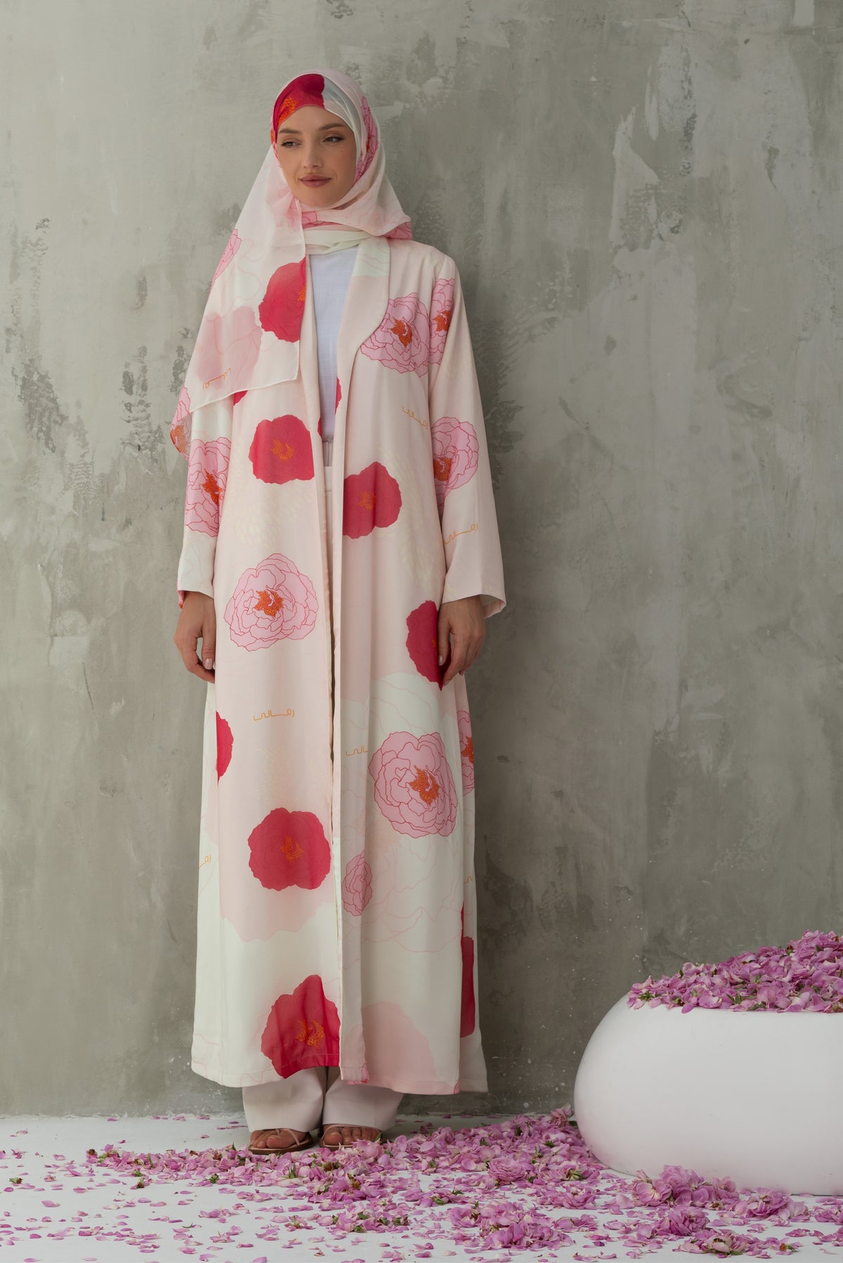 Al-Taif Floral Printed Abaya