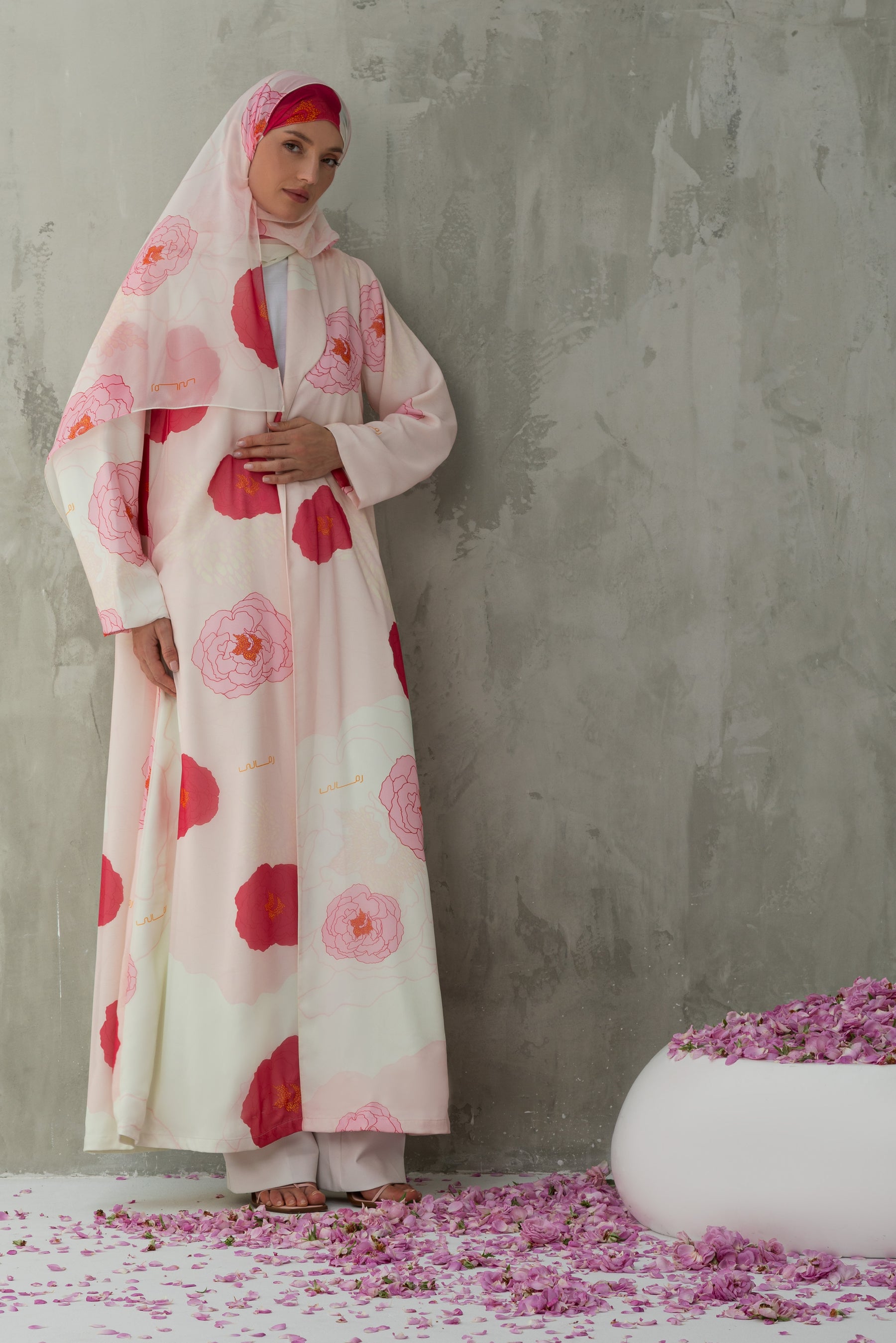 Al-Taif Floral Printed Abaya