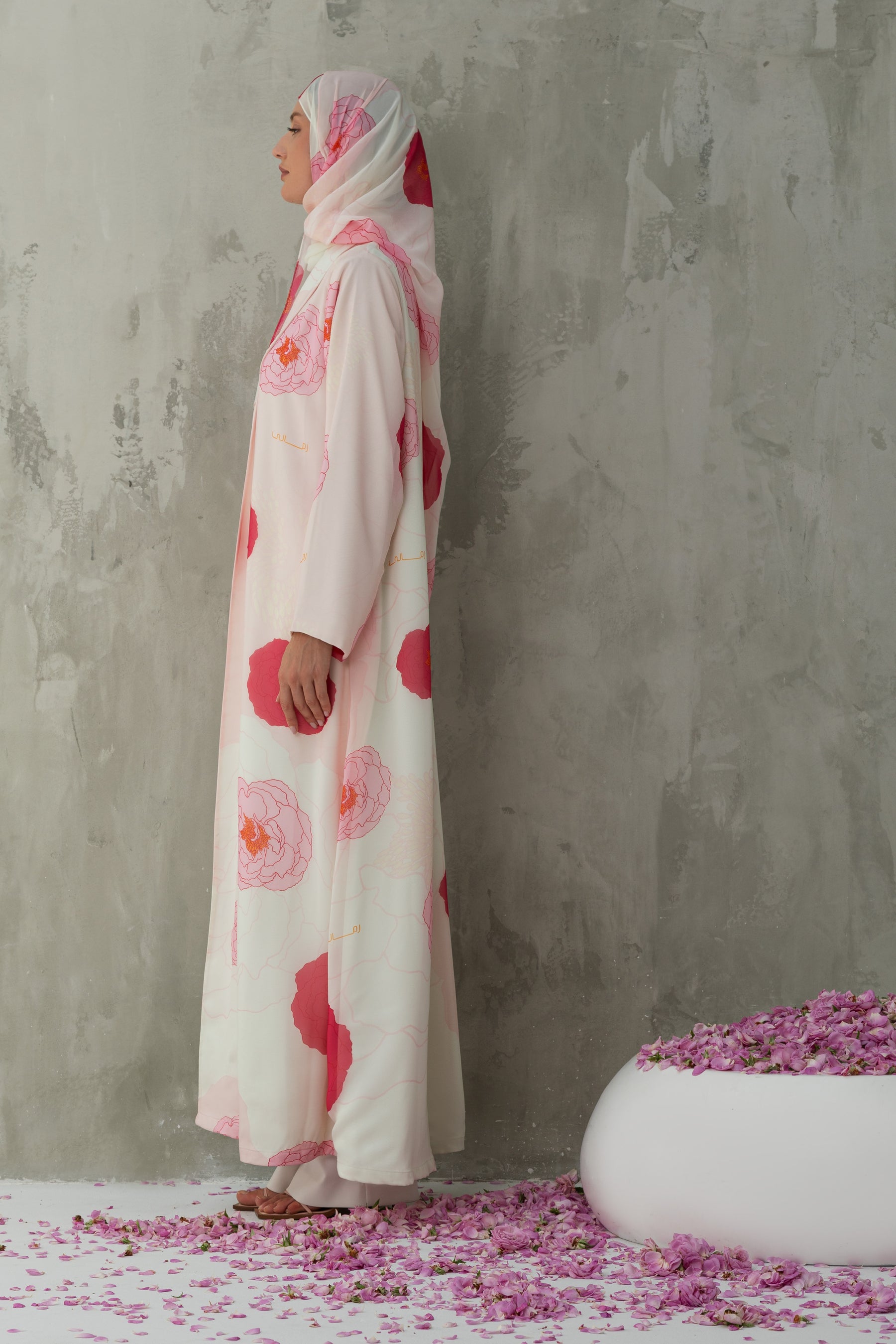 Al-Taif Floral Printed Abaya