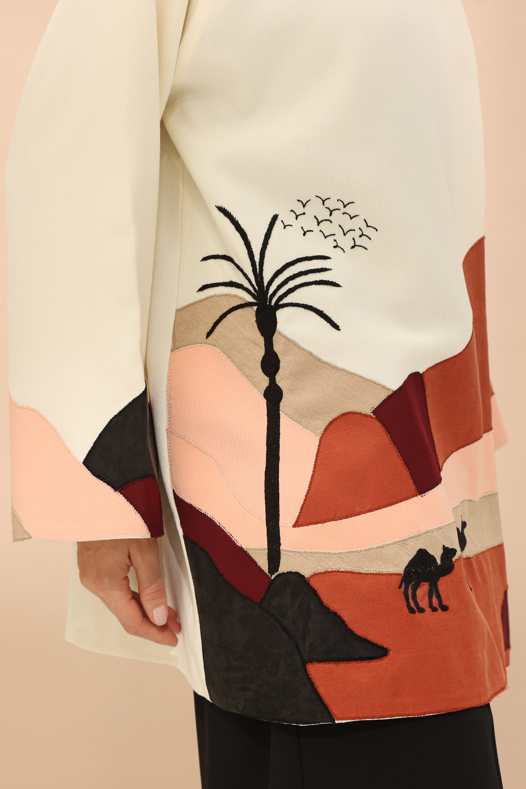 Dunes and Camels Applique Jacket