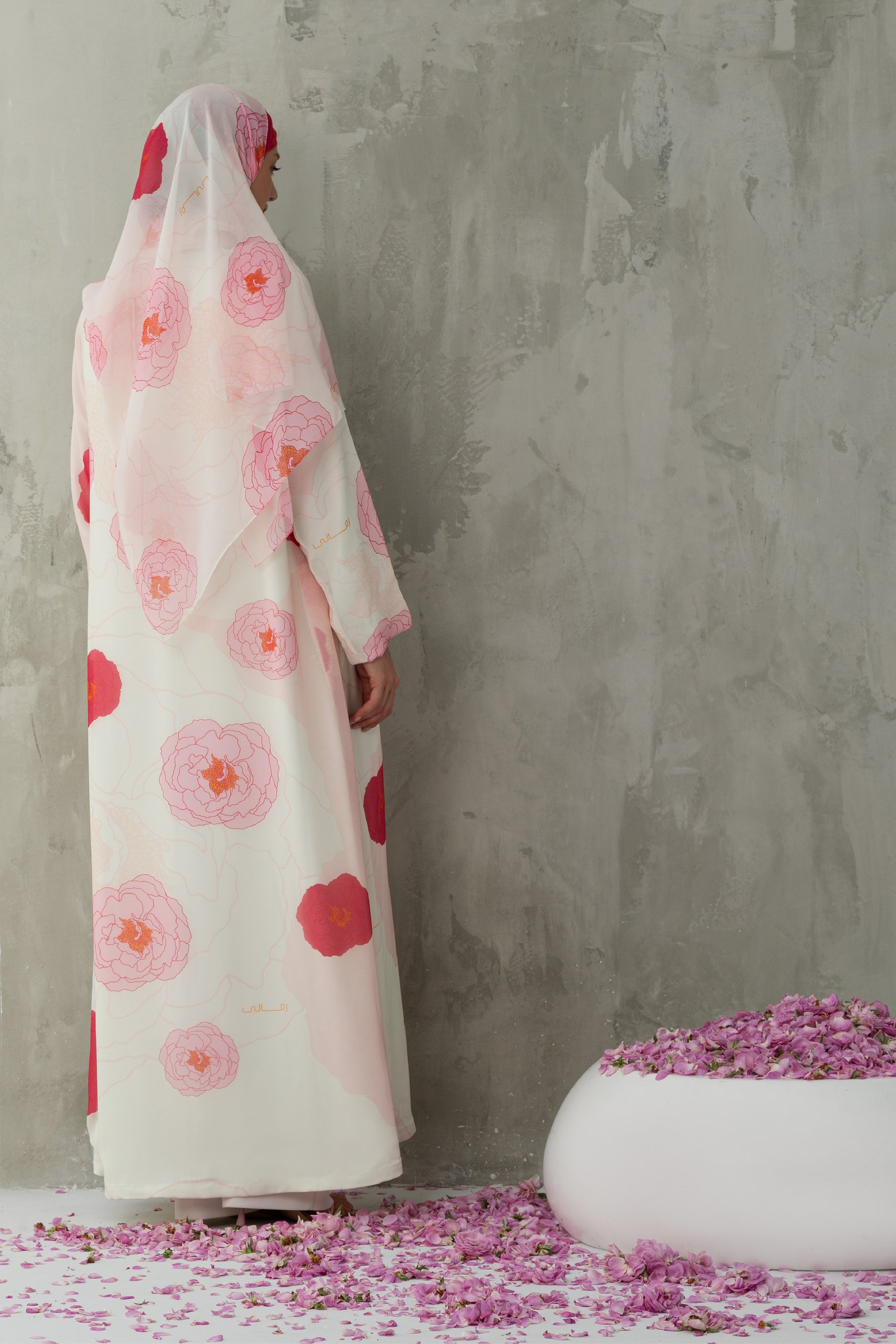 Al-Taif Floral Printed Abaya