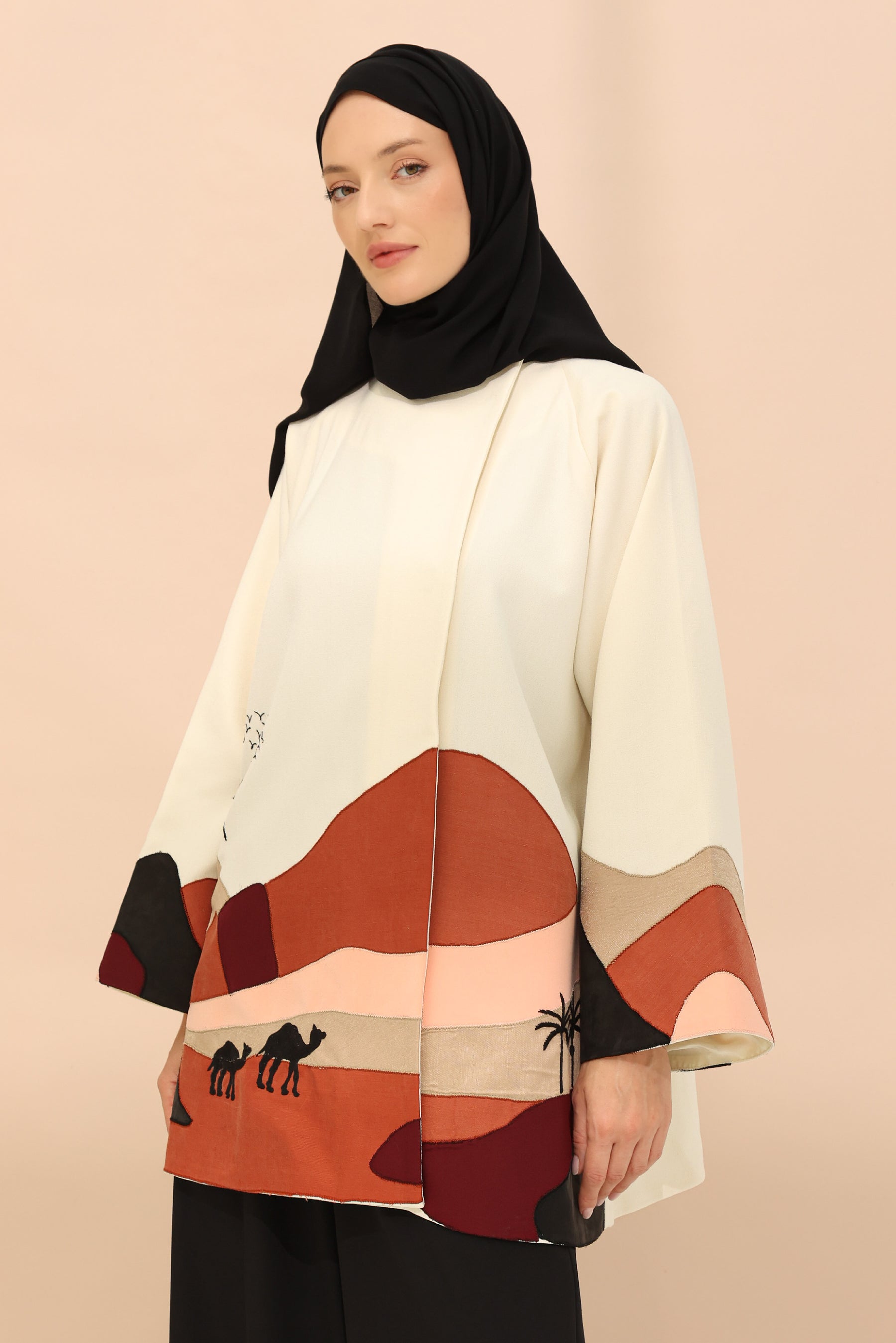 Dunes and Camels Applique Jacket
