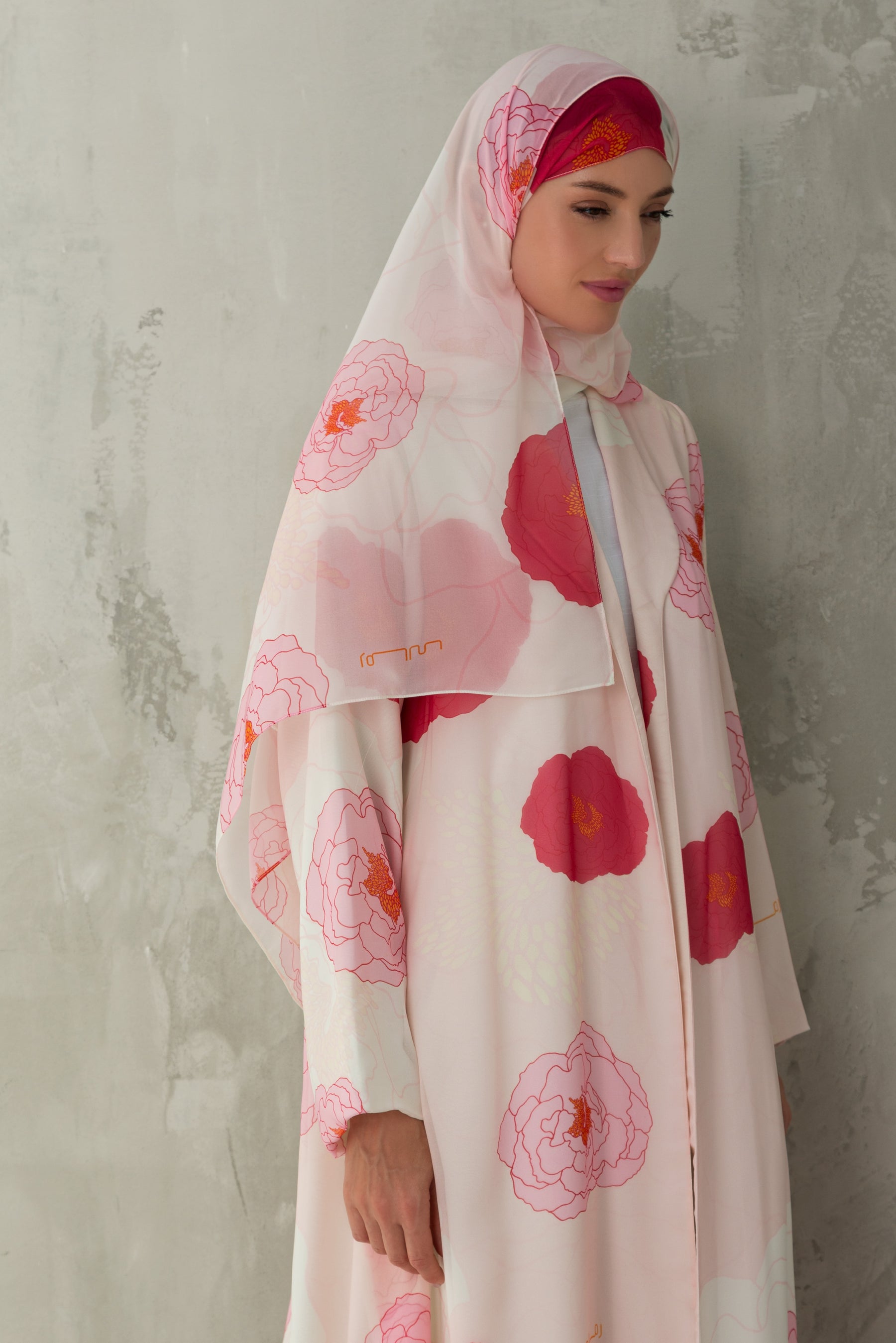 Al-Taif Floral Printed Abaya