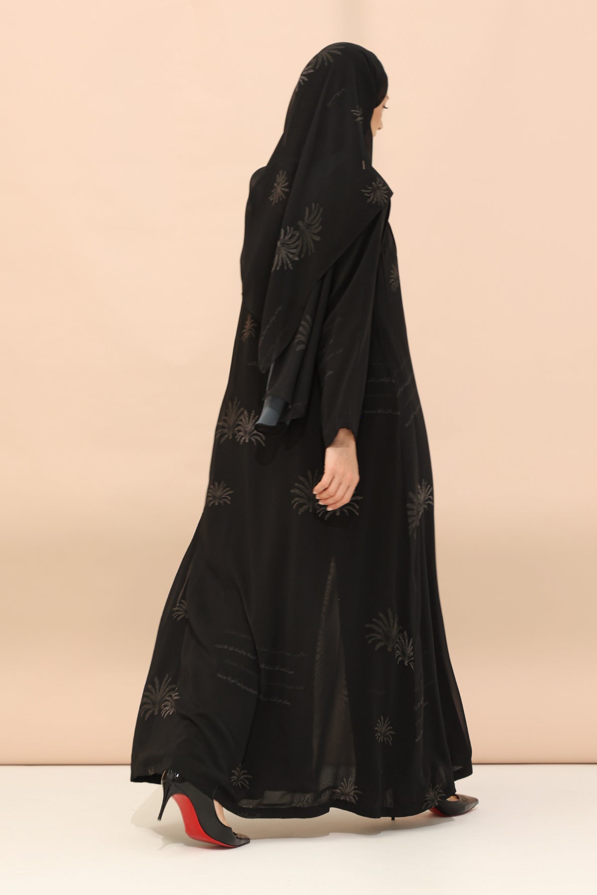 Palm Printed Abaya