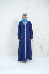 Blue Shirt Abaya