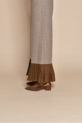 Pleated High-waist Pants