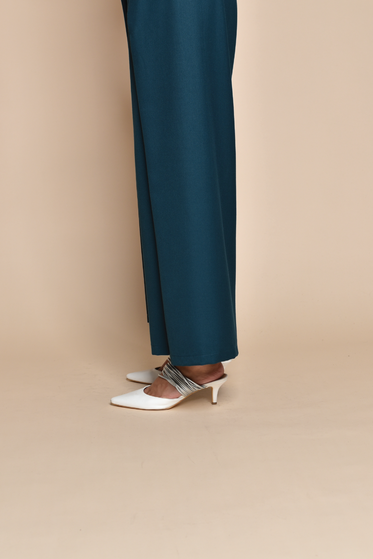 Flap Detail High-Waist Pants