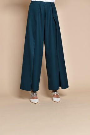 Flap Detail High-Waist Pants